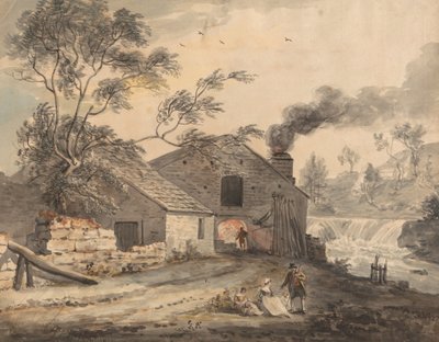 Iron Forge on the River Kent, Westmorland by Paul Sandby